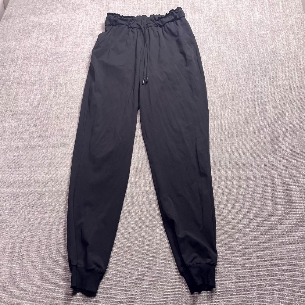 Lululemon Stretch HR Jogger Pants Womens 4 Navy Blue W5DQDS Sweat Wicking